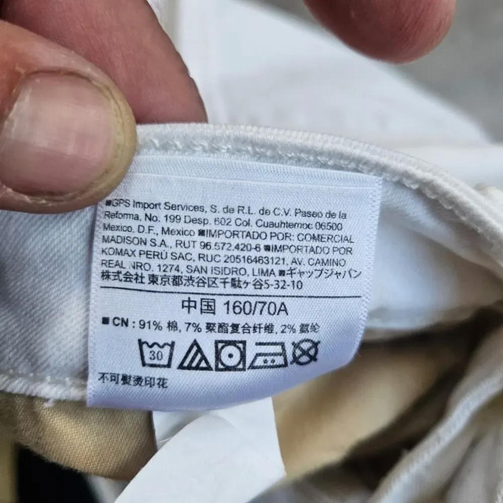 Old Navy Rockstar White Jeans